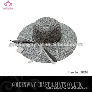 wide brim cheap crochet straw roll brim hats